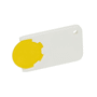 Porte-jeton 1 euro pour caddie Jaunejaune/blanc