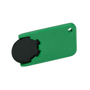 Porte-jeton 1 euro pour caddie Noirnoir/vert
