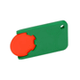 Porte-jeton 1 euro pour caddie Orangeorange/vert