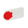 Porte-jeton 1 euro pour caddie Rougerouge/blanc