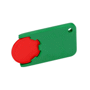 Porte-jeton 1 euro pour caddie Au choixrouge/vert