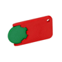 Porte-jeton 1 euro pour caddie Vertvert/rouge