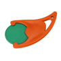 Porte-jeton 1 euro promotionnel Au choixvert/orange
