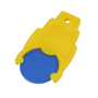 Porte-jeton 1 euros logoté Au choixbleu/jaune