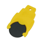 Porte-jeton 1 euros logoté Noirnoir/jaune