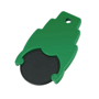 Porte-jeton 1 euros logoté Noirnoir/vert