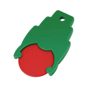 Porte-jeton 1 euros logoté Au choixrouge/vert
