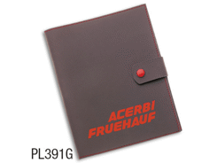 Porte-livret caoutchouc avec rabat