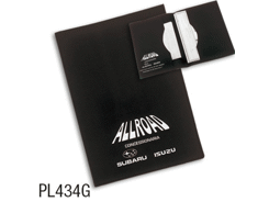 porte-livret caoutchouc noir