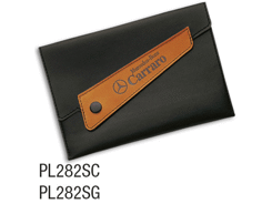 porte-livret cuir noir