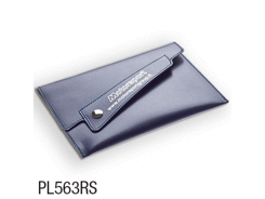 porte-livret Simili cuir bleu