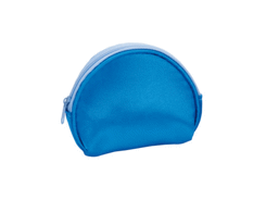 Porte monnaie bleu en microfibre publicitaire