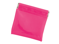 Porte monnaie fuchsia fluo en pvc