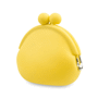 Porte monnaie jaune en silicone Jaunejaune