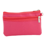 Porte monnaie rouge en pvc Au choixfuchsia