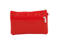 Porte monnaie rouge en pvc