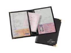 Porte papier véhicule en simili cuir