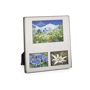 Porte-photos triple acier - photo 13x9cm Au choixargenté