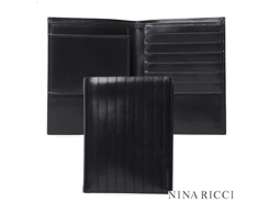 Portefeuille passeport trace noir