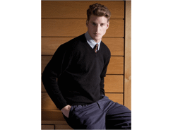 Pull lambswool col v