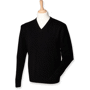Pull lambswool col v Au choixBlack