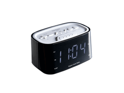 Radio réveil fm gd affichage, blanc clip sonic tec