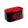 Radio réveil fm gd affichage, blanc clip sonic tec Au choixnoir/rouge