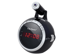 Radio réveil fm projecteur clip sonic technology