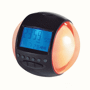 Radio réveil noir lumière et sons nature clip soni NoirNoir