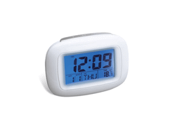 Réveil avec thermomètre reflects dili white