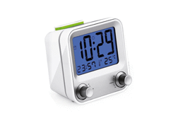 Reveil cube lcd/silver