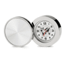 Reveil de voyage chrome rond Au choixargenté