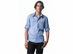 Roll up twill shirt - chemise homme manches longue