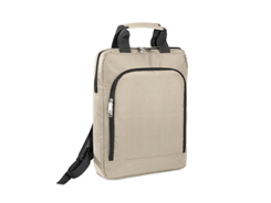 Sac à dos beige en polyester
