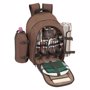 Sac à dos pique nique 4 personnes MarronMarron