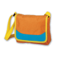 Sac à épaule en polyester pour les enfants Bleubleu clair/orange