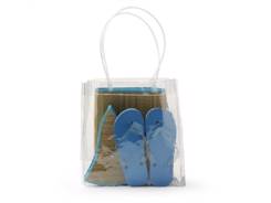 Sac de plage publicitaire en plastique translucide