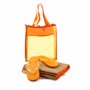 Sac de plage publicitaire nid abeille Orangeorange