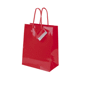 Sac papier cadeau brillant Rougerouge