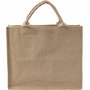 Sac shopping toile de jute anses courtes Marronbrun