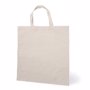 Tote bag coton anses courtes MarronNaturel clair