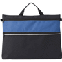 Sacoche congrès en polyester publicitaire Au choixnoir/bleu cobalt