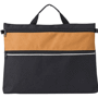 Sacoche congrès en polyester publicitaire Au choixnoir/orange