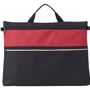 Sacoche congrès en polyester publicitaire Au choixnoir/rouge