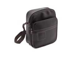 Sacoche marron en simili cuir