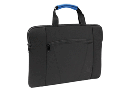 Sacoche porte-documents bleu en softshell