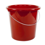 Seau en plastique personnalisé RougeRouge