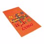 Serviette de plage avec jeu de dame Orangeorange