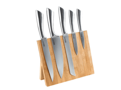 Set 5 couteaux sur bloc en bambou aimanté