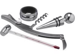 Set à vin 4 pièces en métal